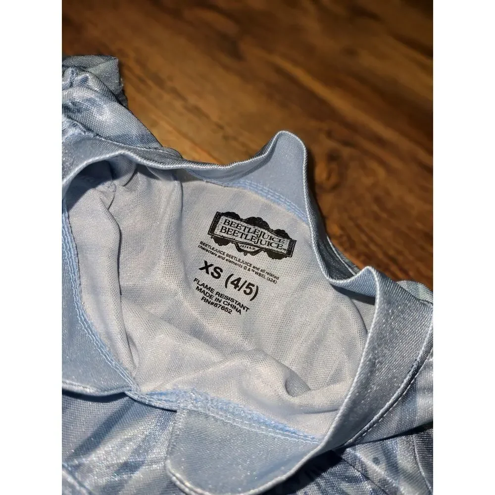 Girls' Beetlejuice Astrid Dress-Up NightGown - Blue Size XS NWT